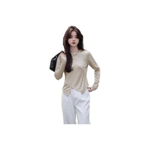 MT 밀크 티 색상 여성 티셔츠