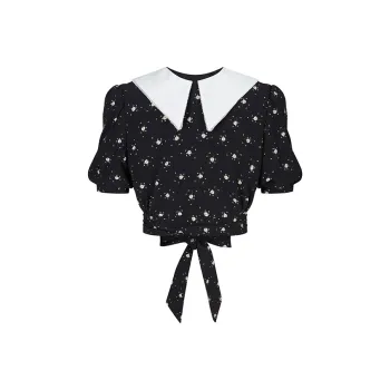 HERLIAN Crop Tops Women's Black