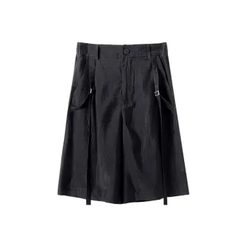 HUANXIANGZHE Casual Shorts Unisex Black