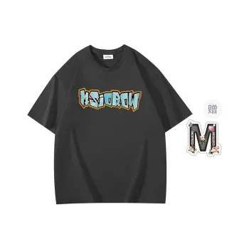 Cotton Shopping Drop Shoulder Sleeve T Shirt Unisex