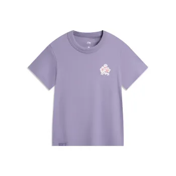 LiNing x GUGONG,LIANMINGKUAN Chinese Culture Series T Shirt Women's Purple