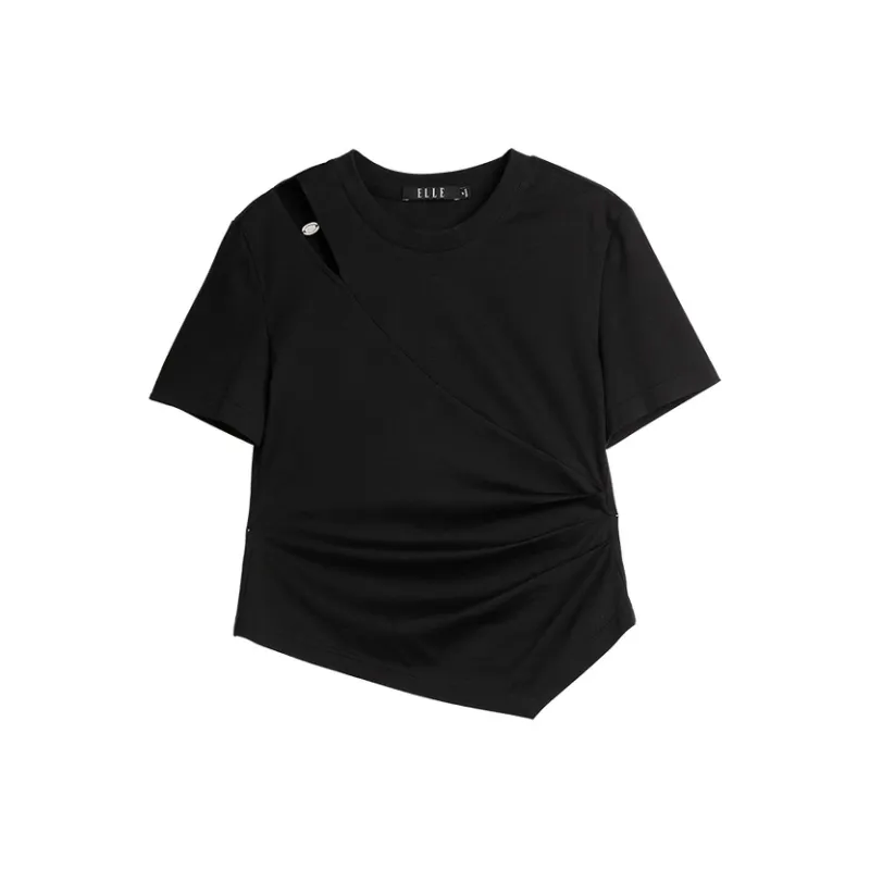 ELLE T Shirts Women's Black-0