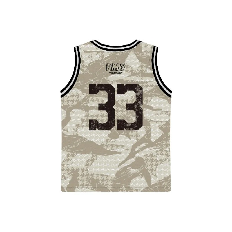 FireMonkey Basketball Jersey Unisex Khaki-1