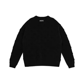 SMFK SMFK X Wonderland Sweater Women's Black Floral Garden