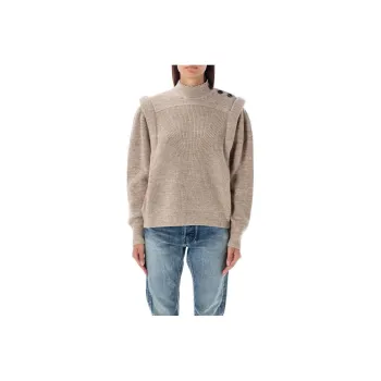 ISABEL MARANT ETOILE FW22 Loose Fit Sweater Women's Khaki