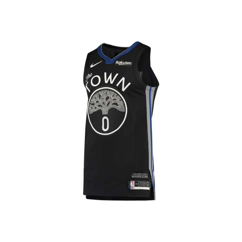 Nike Basketball Jerseys AU Player Edition Golden State Warriors City Edition Blue Oak Draymond Green Size 0 Men's Black-0