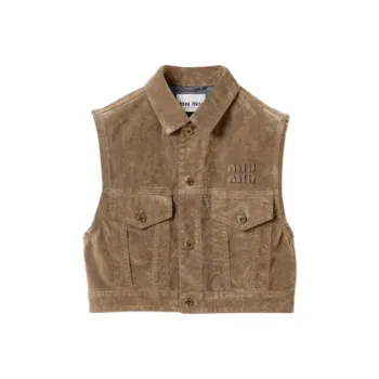 MIU MIU Tank Tops Women's Brown