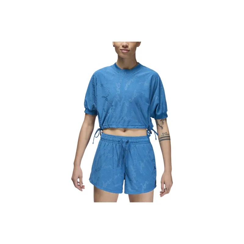 Nike Crop Tops Women's Industrial Blue-0