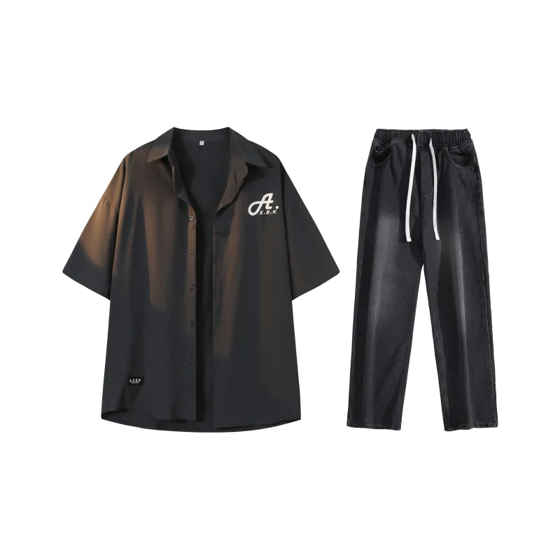 A.X.S.K Shirt Matching Set Unisex-16
