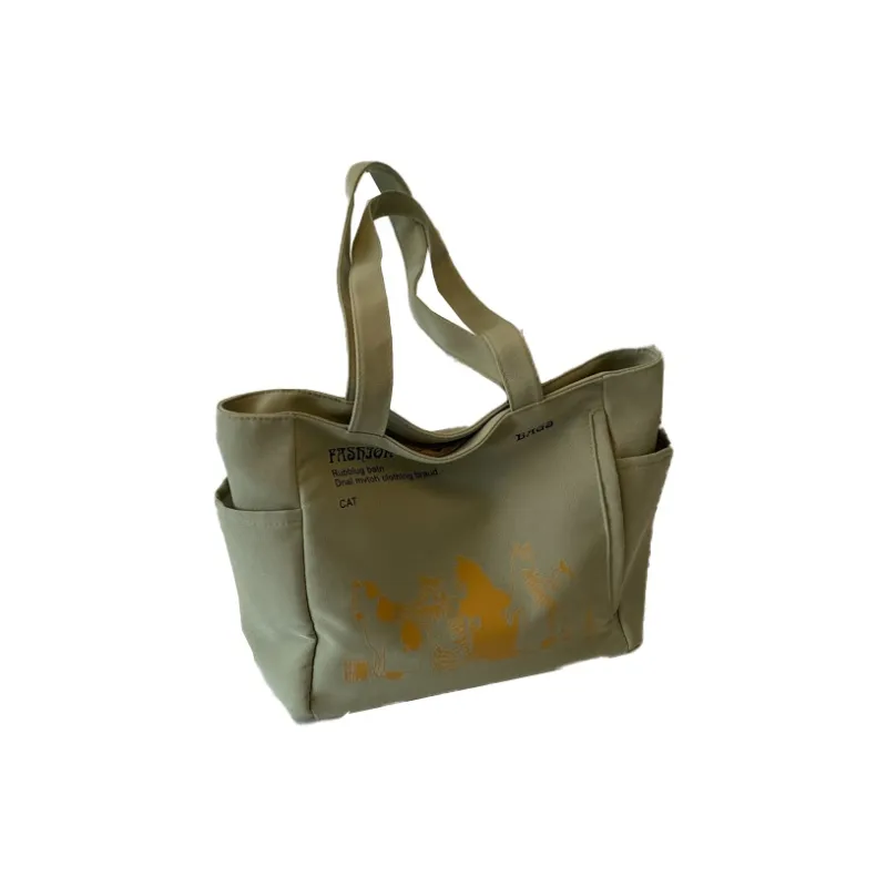 G FAVOR Canvas Shoulder Bag Unisex Multicolor-4