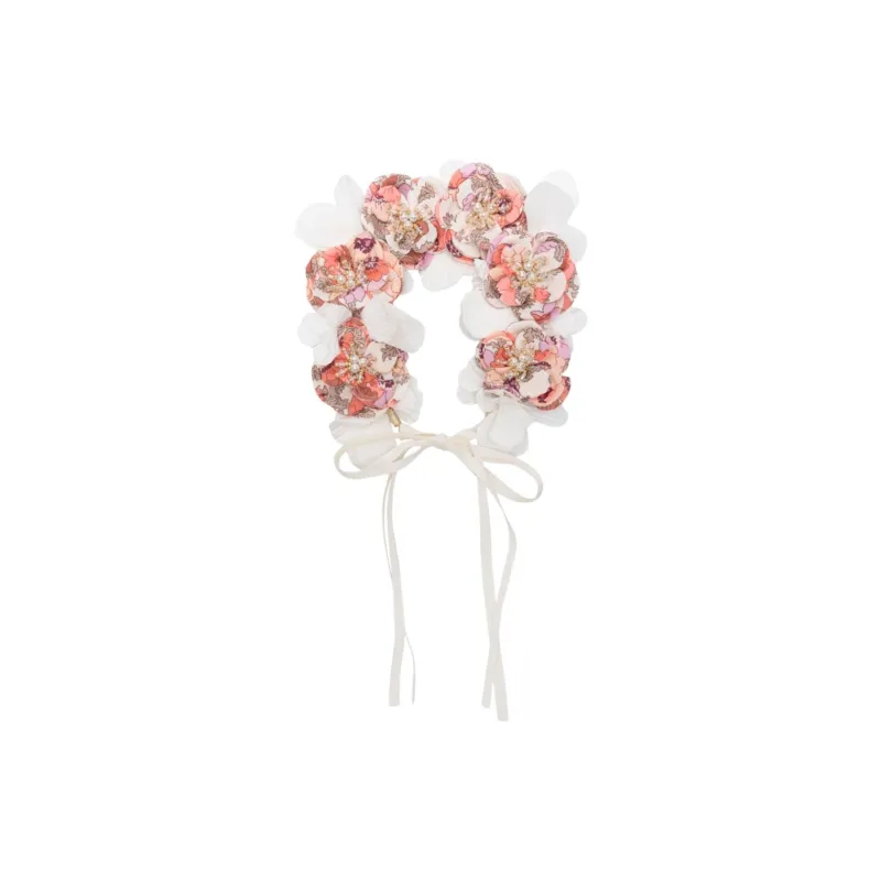 Bonpoint Elilou Floral Embellished Crown-0