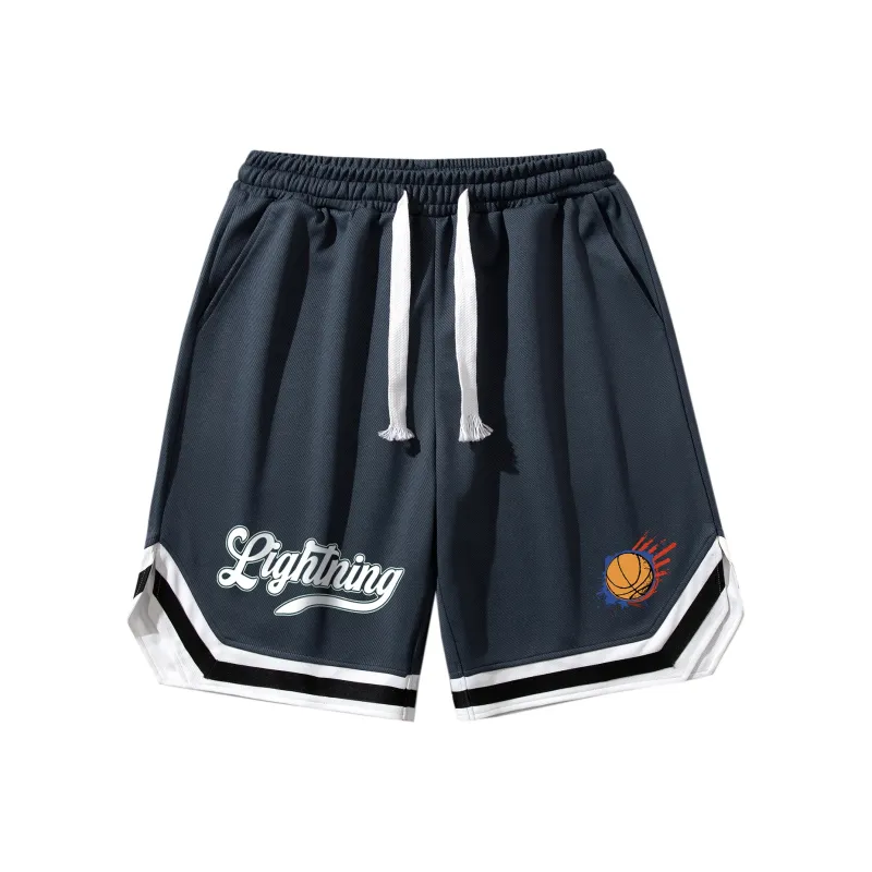 Lightning X Storm Basketball Shorts Unisex-12