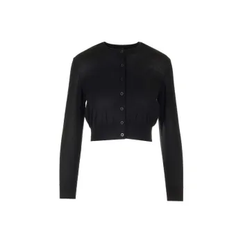 Alexander Wang Logo embossed Cropped Cardigan