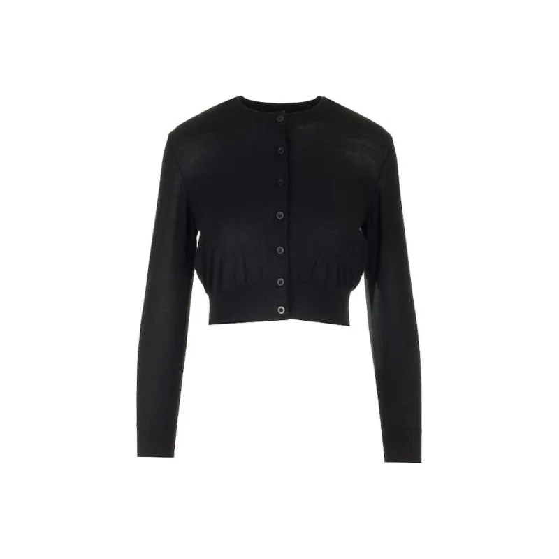 Alexander Wang Logo embossed Cropped Cardigan-0