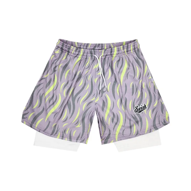 SWISH THE BALL IN Basketball Shorts Unisex-6