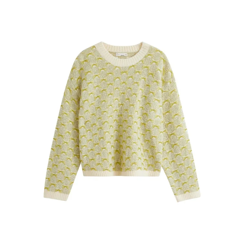 Inman Sweater Women's Tea White Green-0