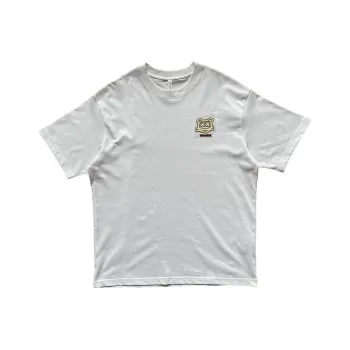 Korean Style Drop Shoulder Sleeve T Shirt Unisex White