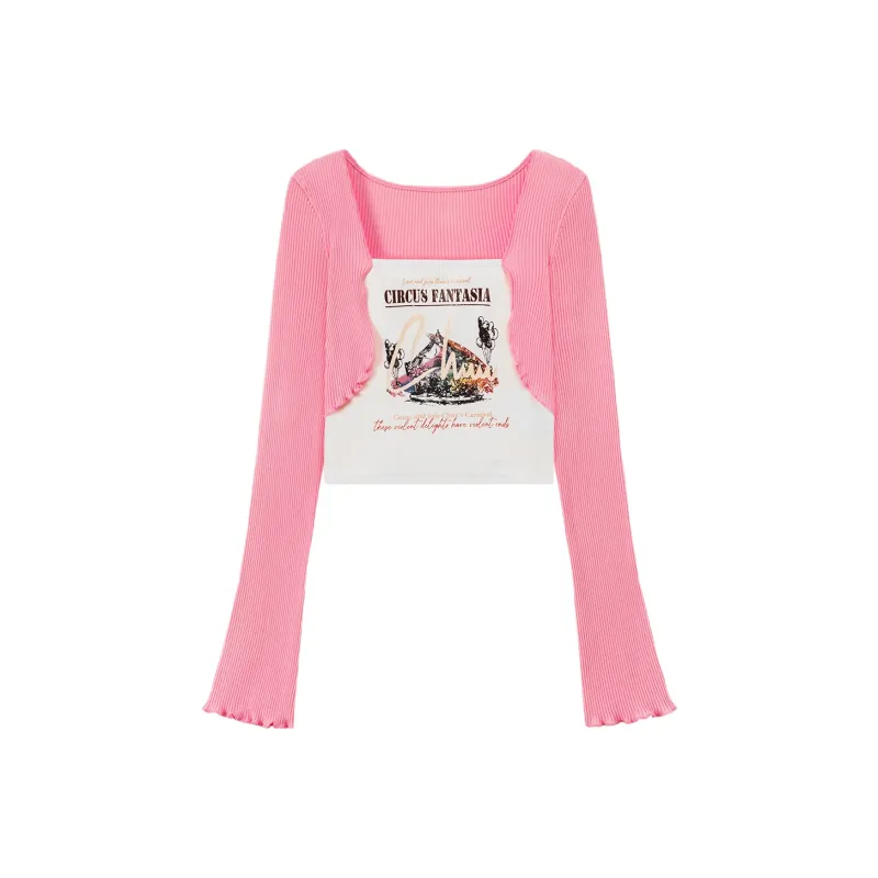 CHUU Crop Tops Women's-4