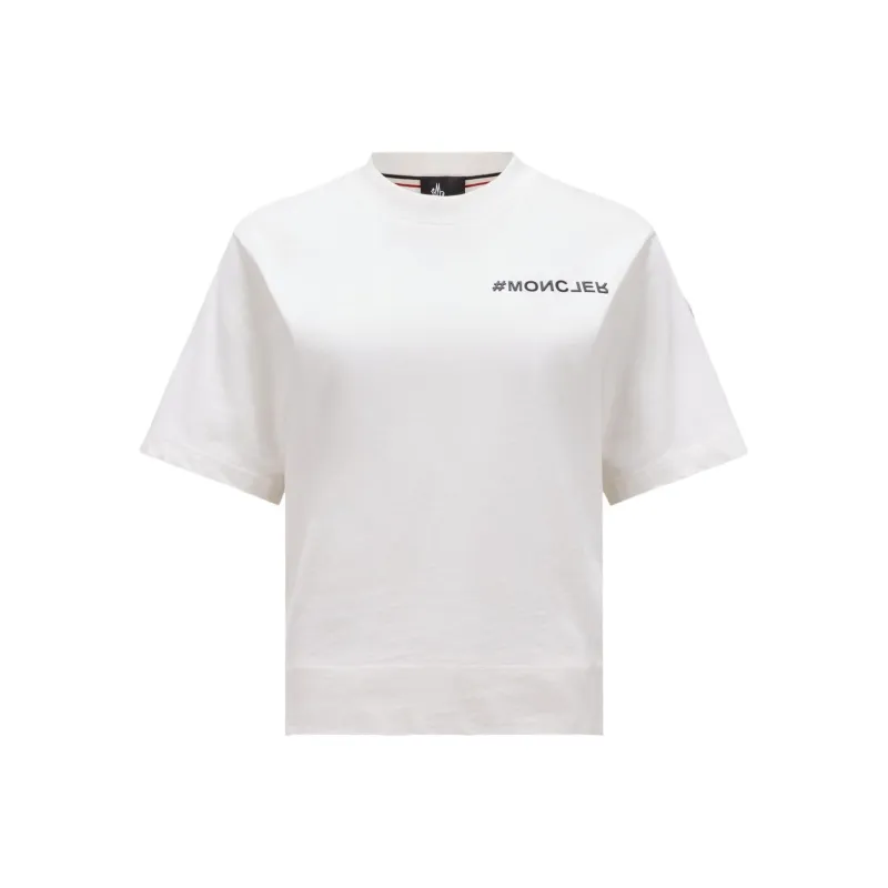 Moncler Logo T-Shirt T-Shirt Women's White-0