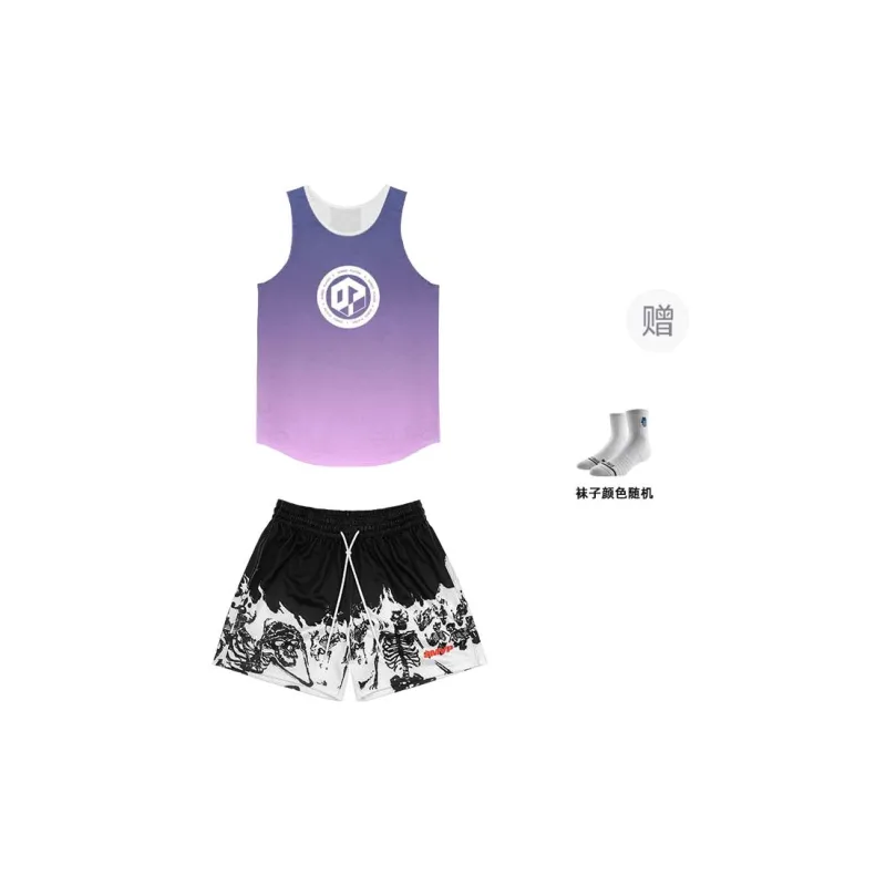 BKCXZICE Sports Shorts Unisex Black White Bleach-5