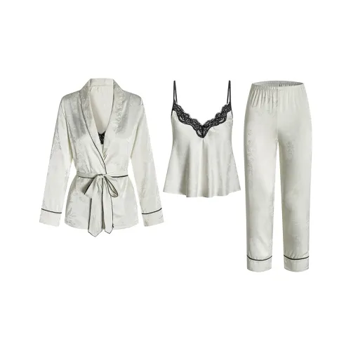 LUYOUYE Pajama Set Women's Light Apricot