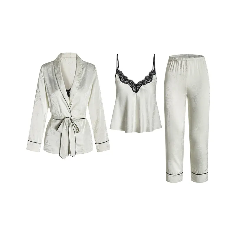 LUYOUYE Pajama Set Women's Light Apricot-0