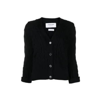 THOM BROWNE V neck Cardigan