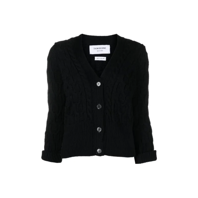 THOM BROWNE V neck Cardigan-0