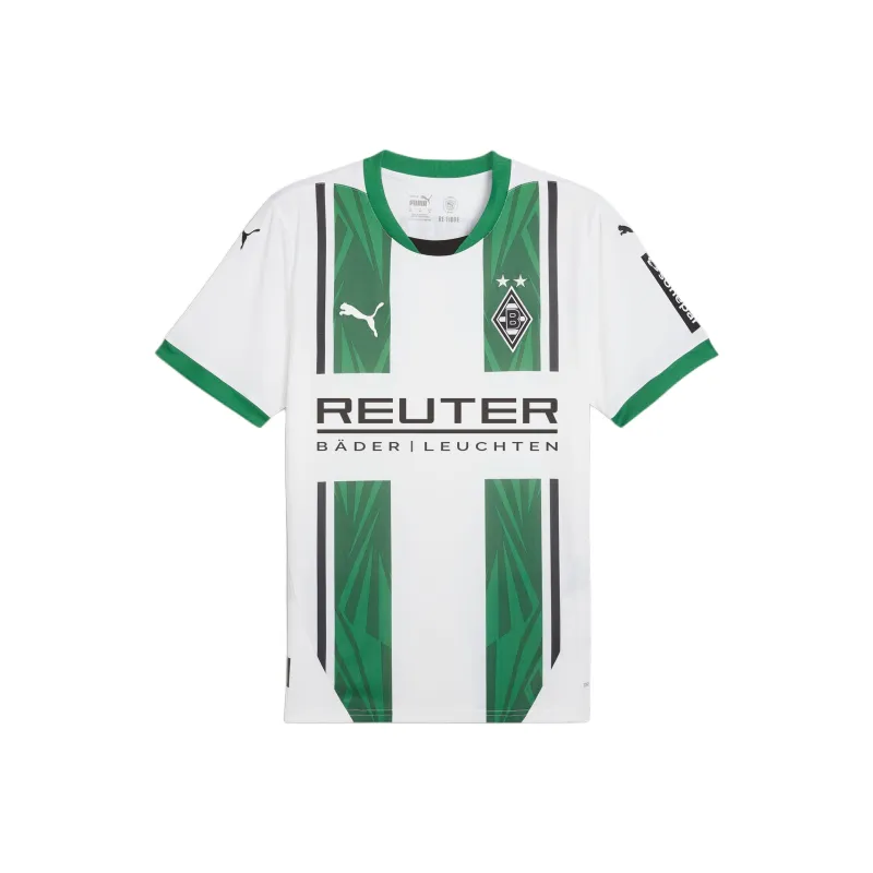 PUMA SS24 Soccer Jersey Men's White Green-0