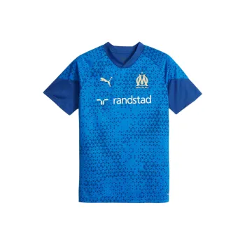 PUMA Olympique De Marseille Football Training Jersey Soccer Jerseys Men's Blue