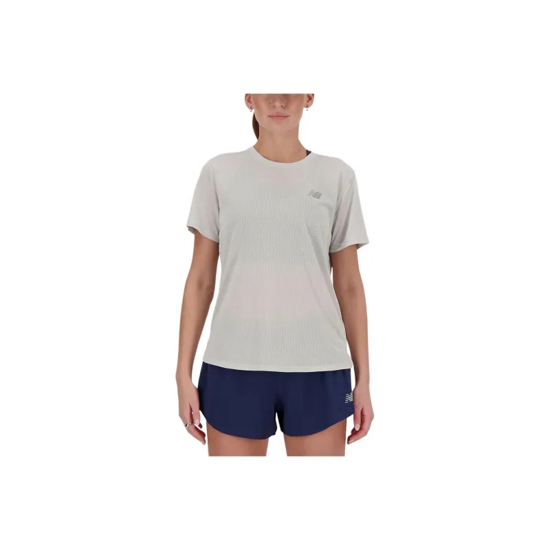 New Balance Athletics Amplified T Shirt Women's Heather Cool Gray-0