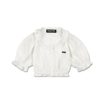 SCULPTOR Crop Tops Women's White