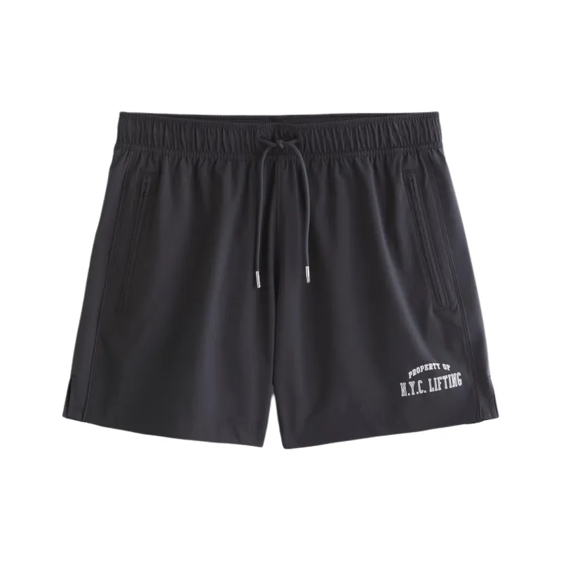 Abercrombie＆Fitch Sports Shorts Men's Black-0