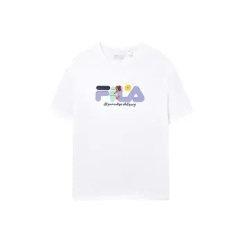 FILA Drop Shoulder Sleeve T-Shirt Women's Standard White