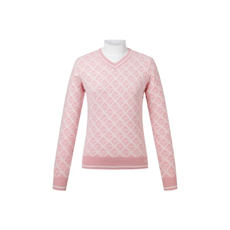 DESCENTE X KAZUKI KURAISHI Co-branded Series Sweaters Women's Pink-0