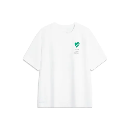 LiNing Drop Shoulder Sleeve T Shirt Women's Standard White