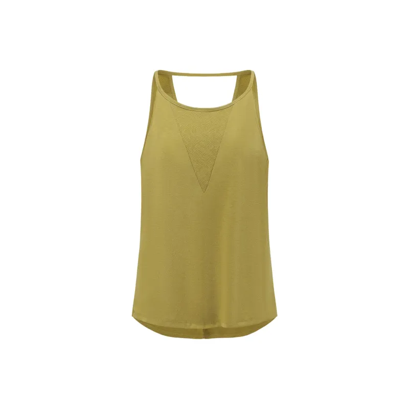 DECATHLON NH500 Tank Top Women's Gold Green-0