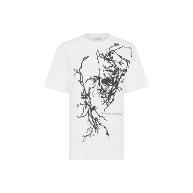 Alexander McQueen Cherry Blossom Crewneck T Shirt-0