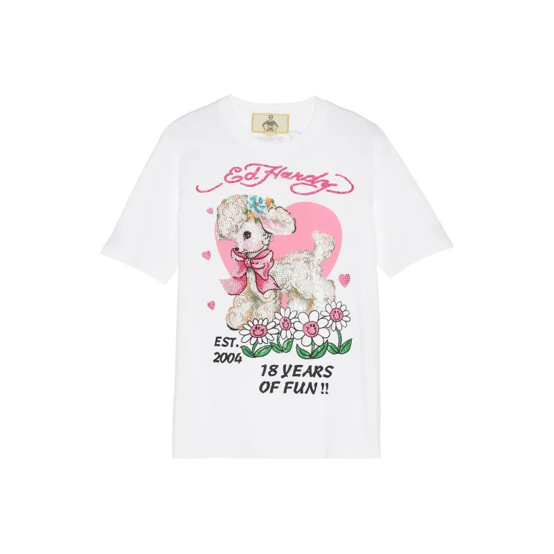 Ed Hardy T-Shirts Women's White E1OBW374-0