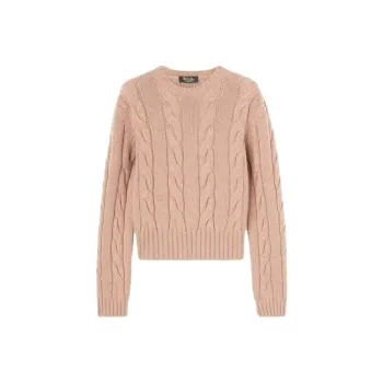 Loro Piana Napier Crew Neck Sweater Women's Brown