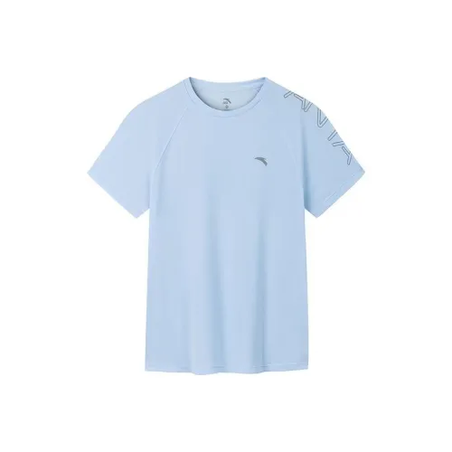 Anta Variety Training Collection Raglan Sleeve T Shirt Women's Water Sky Blue