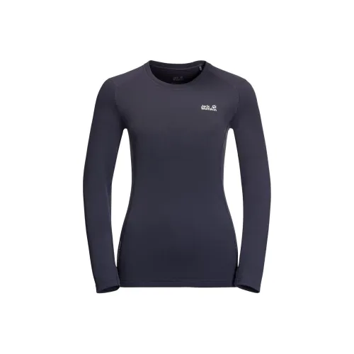 Jack Wolfskin Raglan Sleeve T Shirt Women's Graphite Gray