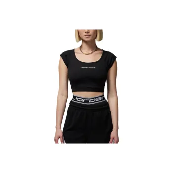 JORDAN Sport Women's Short Sleeve Knit Crop Top