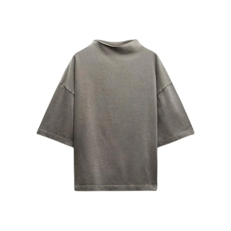 ZARA T-Shirts Women's Gray-0