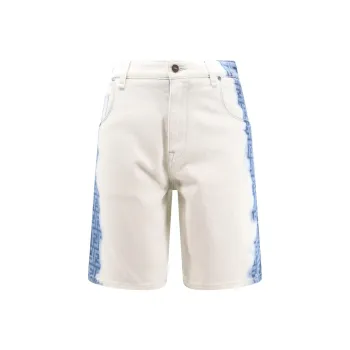 FENDI Bleach Shaded Denim Bermuda Shorts