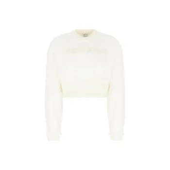 Alexander McQueen Logo Detailed Cropped Sweatshirt