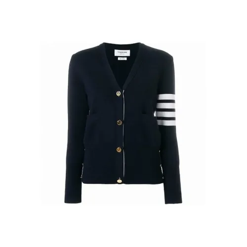 THOM BROWNE 4 Bar V Neck Cardigan