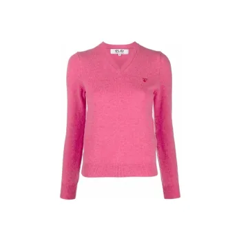 COMME DES GARCONS SHIRT FW21 Fitted Sweater Women's Pink