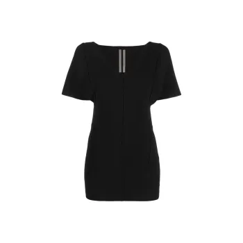 RICK OWENS Longline V neck Top