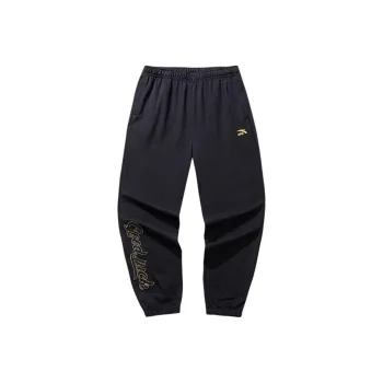 Anta Athletic Trousers Men's Basic Black/Gold